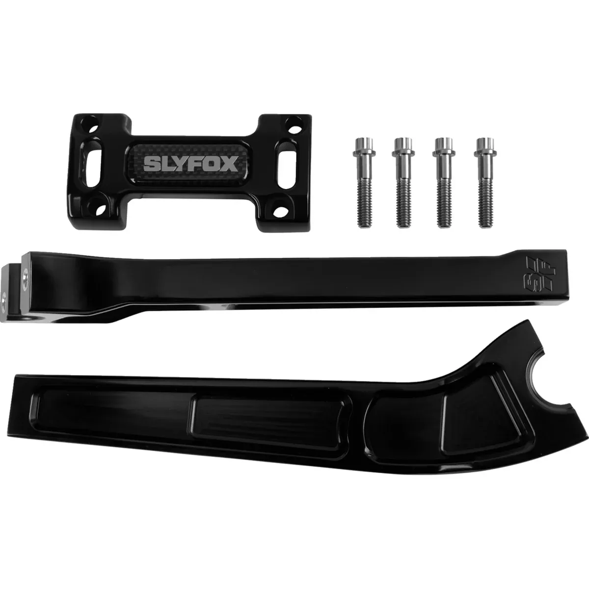 SLYFOX 0602-1533 SF-1002-10-B Handlebar Riser Kit pullback - 1" clamping - 10" rise - black