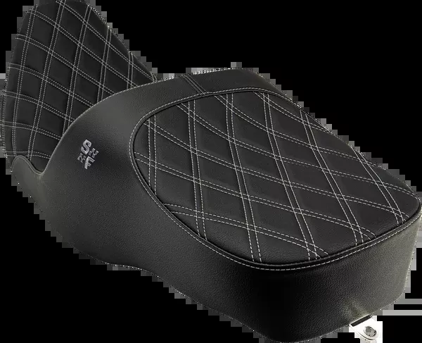 Slyfox Chariot Seat – Silver Double Diamond Stitch – FL ’97-’07