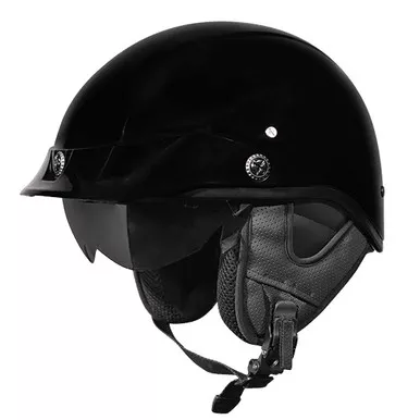 SMK Patriot Gloss Black Helmet