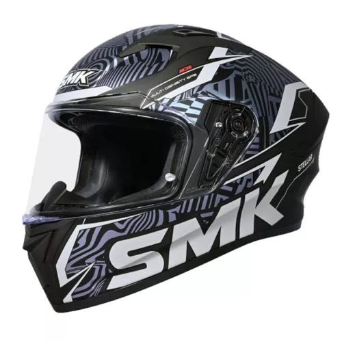 SMK Stellar Helmet Fury Black/Grey/Grey (Matte) (XL)
