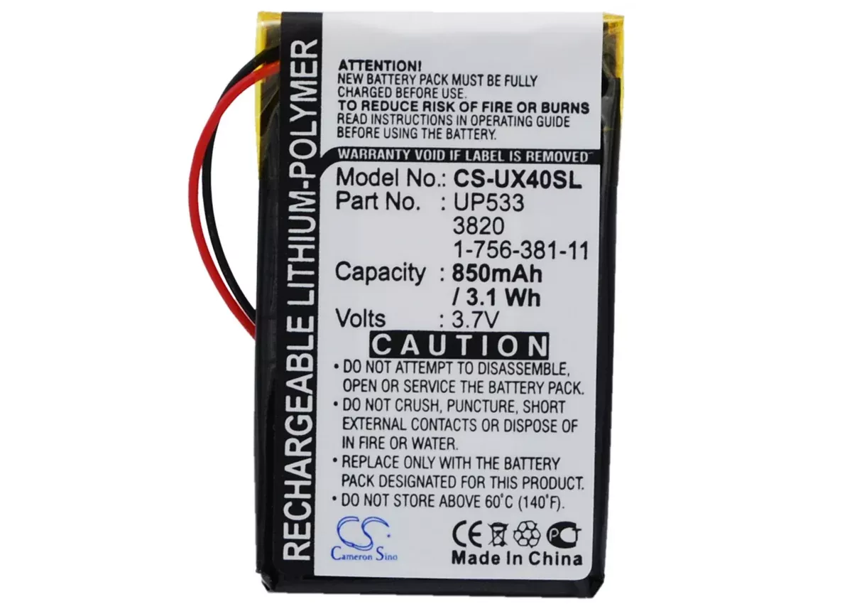 Sony Clie PEG-UX40 Clie PEG-UX50 PDA Replacement Battery