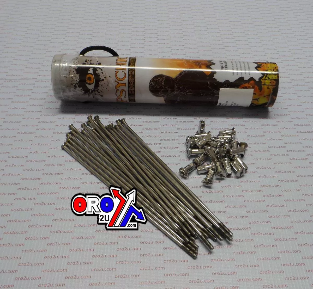 SPOKE SET 21 STAINLESS STEEL, PSYCHIC MX-06039
