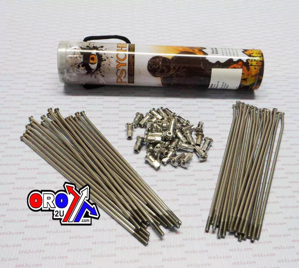 SPOKE SET STAINLESS STEEL 18, PSYCHIC MX-06050