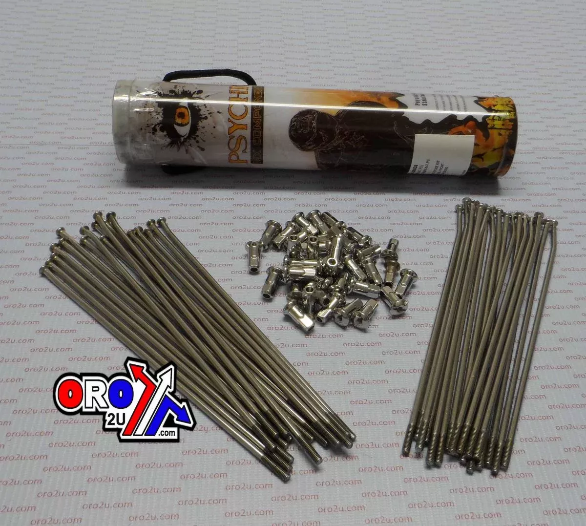 SPOKE SET STAINLESS STEEL, PSYCHIC MX-06043