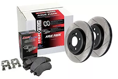 Stoptech 937.33088 Street Axle Pack, Slotted Front Brake Pads
