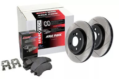 Stoptech 937.33089 Front Slotted Street Axle Pack