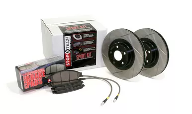 Stoptech 977.47005F Sport Axle Pack, Slotted, Front Brakes