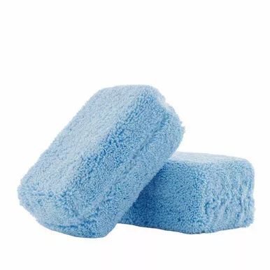 SUPER73 Premium Grade Microfiber Applicators - Blue (2 Pack) 2" x 4" x6"