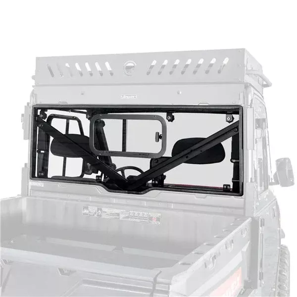SuperATV Windshield RR With Slider Lsmk POL (RWSPRAN900SGW76)