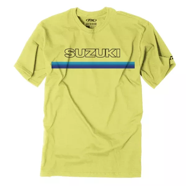 Suzuki Throwback Official Licensed T-Shirt – Yellow