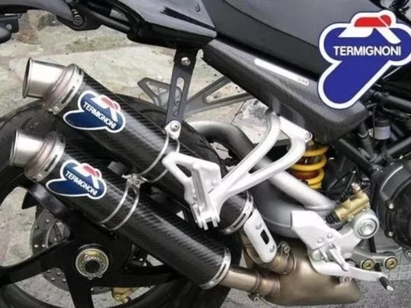 Termignoni 032CR Pair Of Approved Carbon Silencers Ducati Monster 821