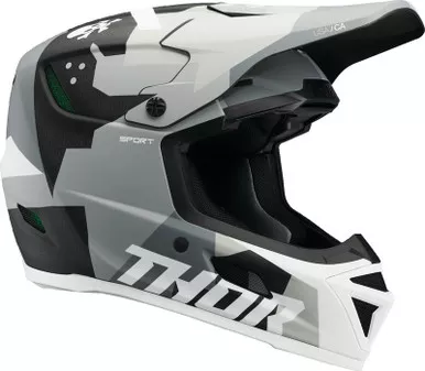 Thor Reflex Sport MIPS Carbon Brave Gray White Helmet