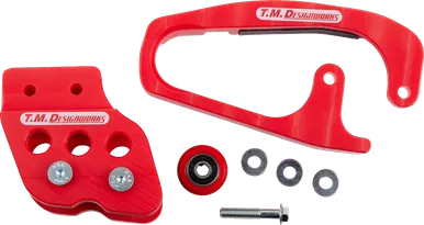 TM Designworks Chain Guide/Slider TRX450 Red - HCP-80K-RD