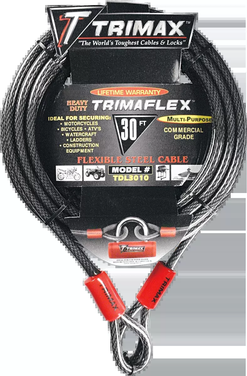 Trimax Cable Lock - 30'-TDL3010