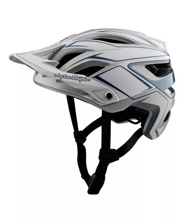 Troy Lee Designs A3 Mips Uno Pinstripe Light Gray Helmet