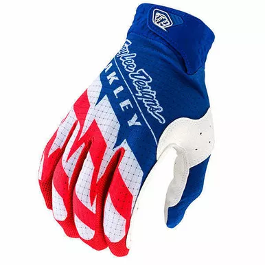 Troy Lee Designs Air X Oakley Vision White Blue Gloves