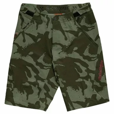 Troy Lee Designs Skyline Shadow Camo Olive Shorts Shell