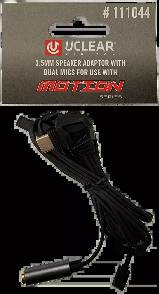 Uclear 3.5MM Speaker Adaptor With Dual Mics FOR Use With Motion Serie