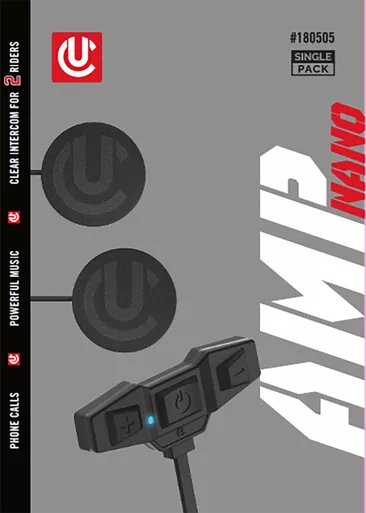 UCLEAR Amp Nano Single Kit Helmet Audio Single Kit - 180514