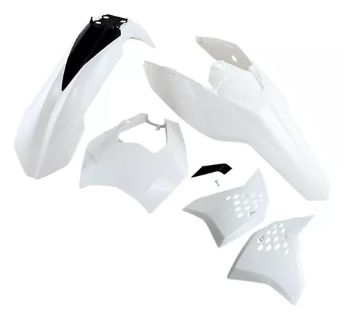 UFO Complete White/Black Plastic Body Kit (KTKIT525@047)