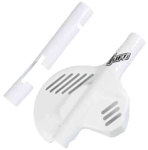 UFO Front Brake Disc Cover - White Plastic (HO02605#041)