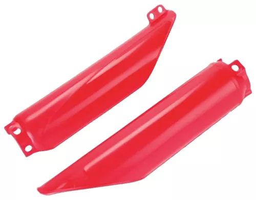 UFO Red Plastic Front Fork Slider Protectors (HO03672#067)