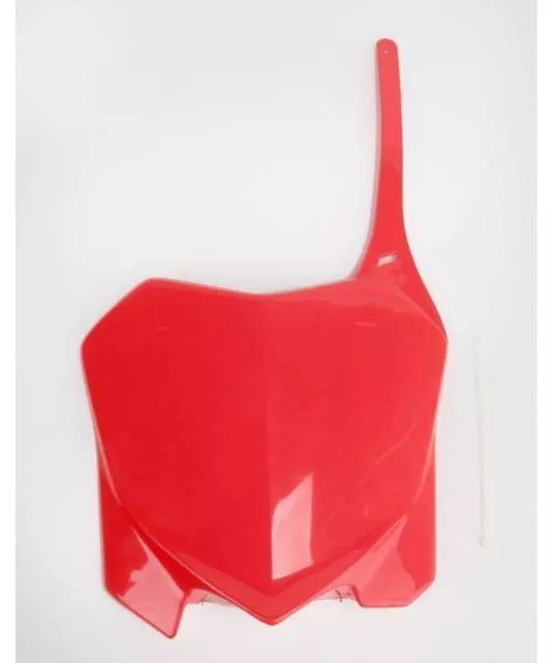 UFO Red Plastic Front Number Plate (HO04639#070)