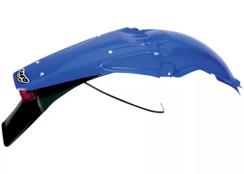 UFO Reflex Blue Plastic Rear Fender w/Light (YA03814T089)