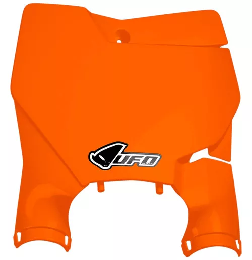UFO Stadium Orange Plastic Front Number Plate (KT04080#127)