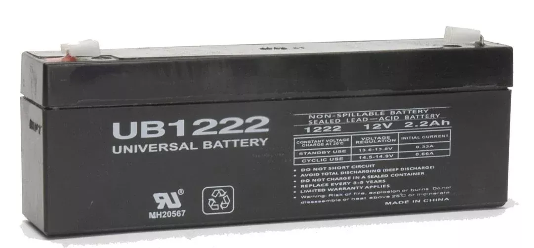 UPG Battery Compatible with Universal UB1222 12V 2.2Ah UPS Battery