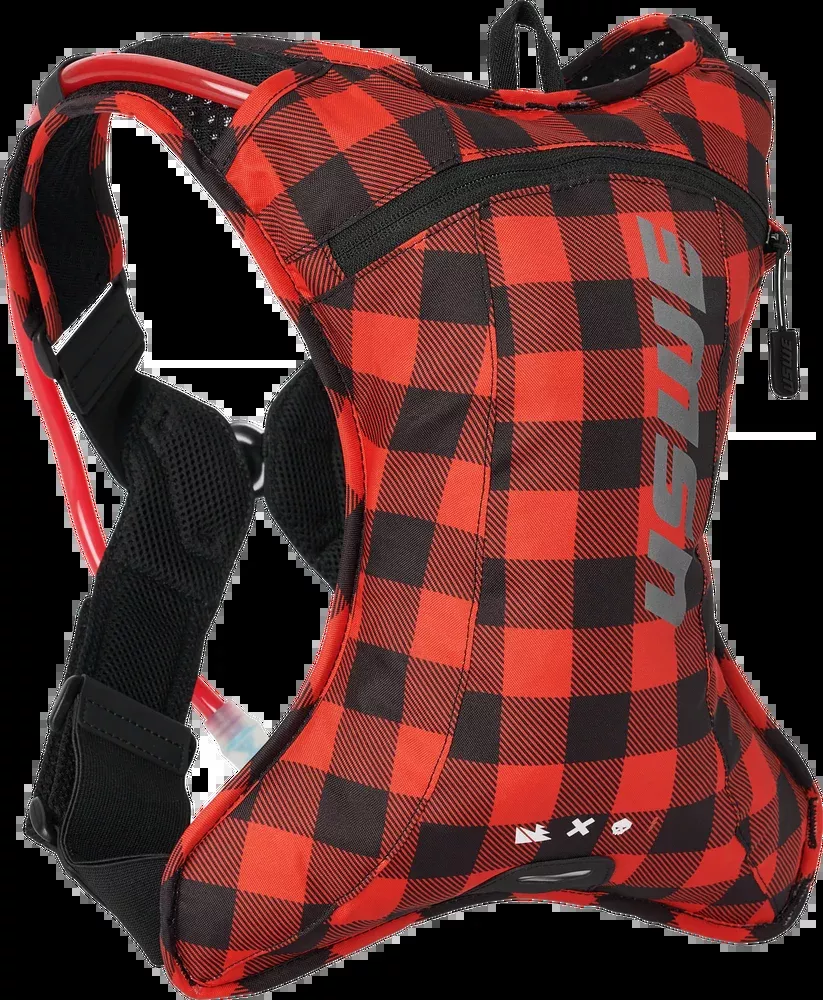 Uswe Outlander 2L Hydration Pack Flannel RED Black - 5202076048