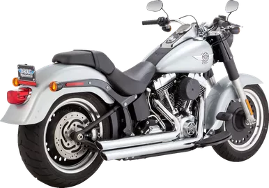 Vance & Hines Big Shots Staggered Exhaust System Chrome - 17959