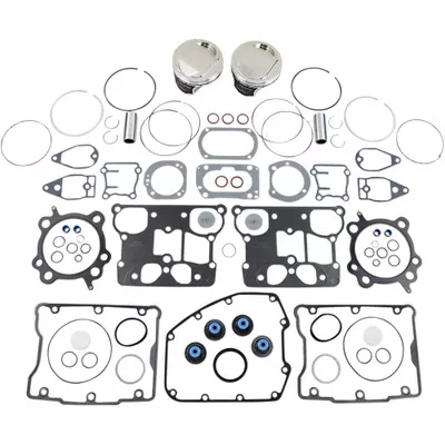 Wiseco HarleyDavidson Electra Glide Ultra Classic FLHTCU 1999 Piston Rebuild Kit with Gasket 9.01 3.875" 1554cc