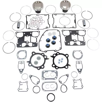 Wiseco HarleyDavidson Softail Fat Boy FLSTF 2000-2006 Piston Rebuild Kit with Gasket 10.51 3.875″ 1546cc