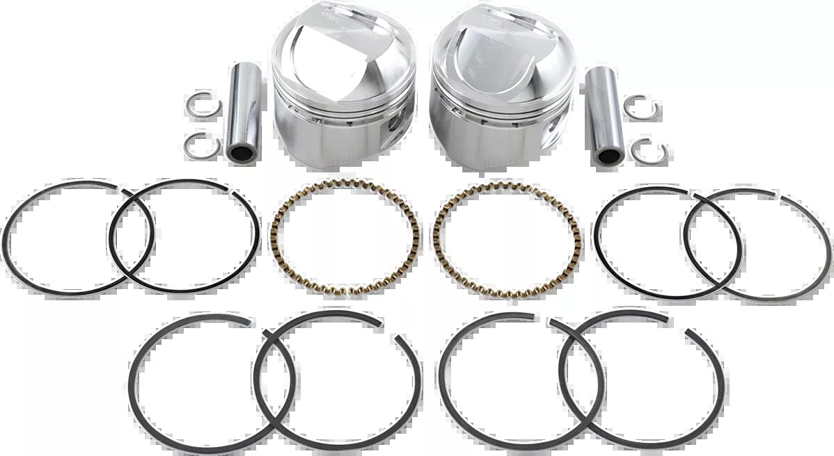 Wiseco Piston Kit – +0.010″ – High Compression – Big Twin 1340 cc 80″-K1624
