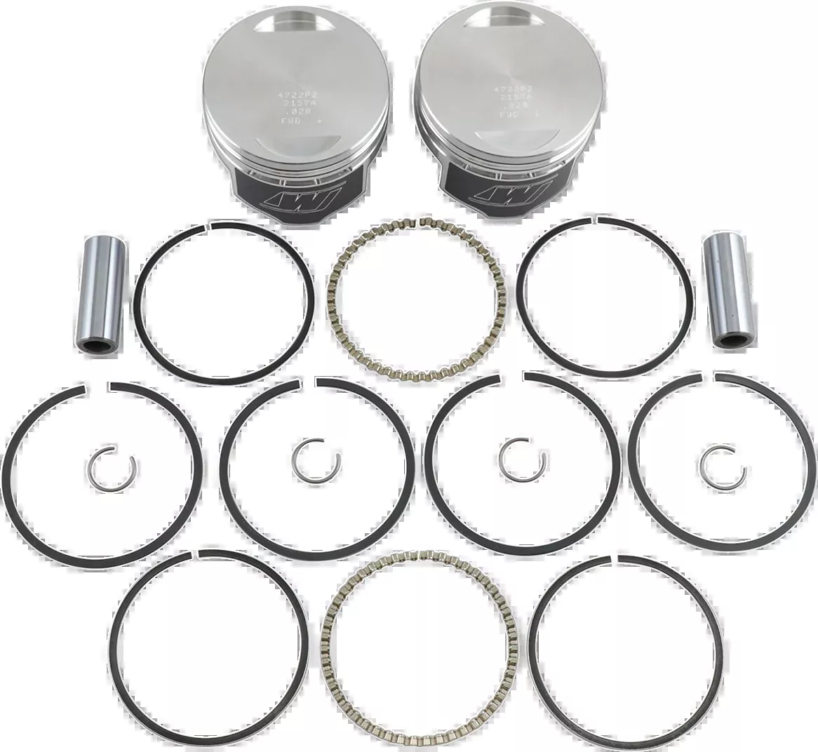 Wiseco Piston Kit - +0.020" - Evolution Big Twin 1340 cc-K1642