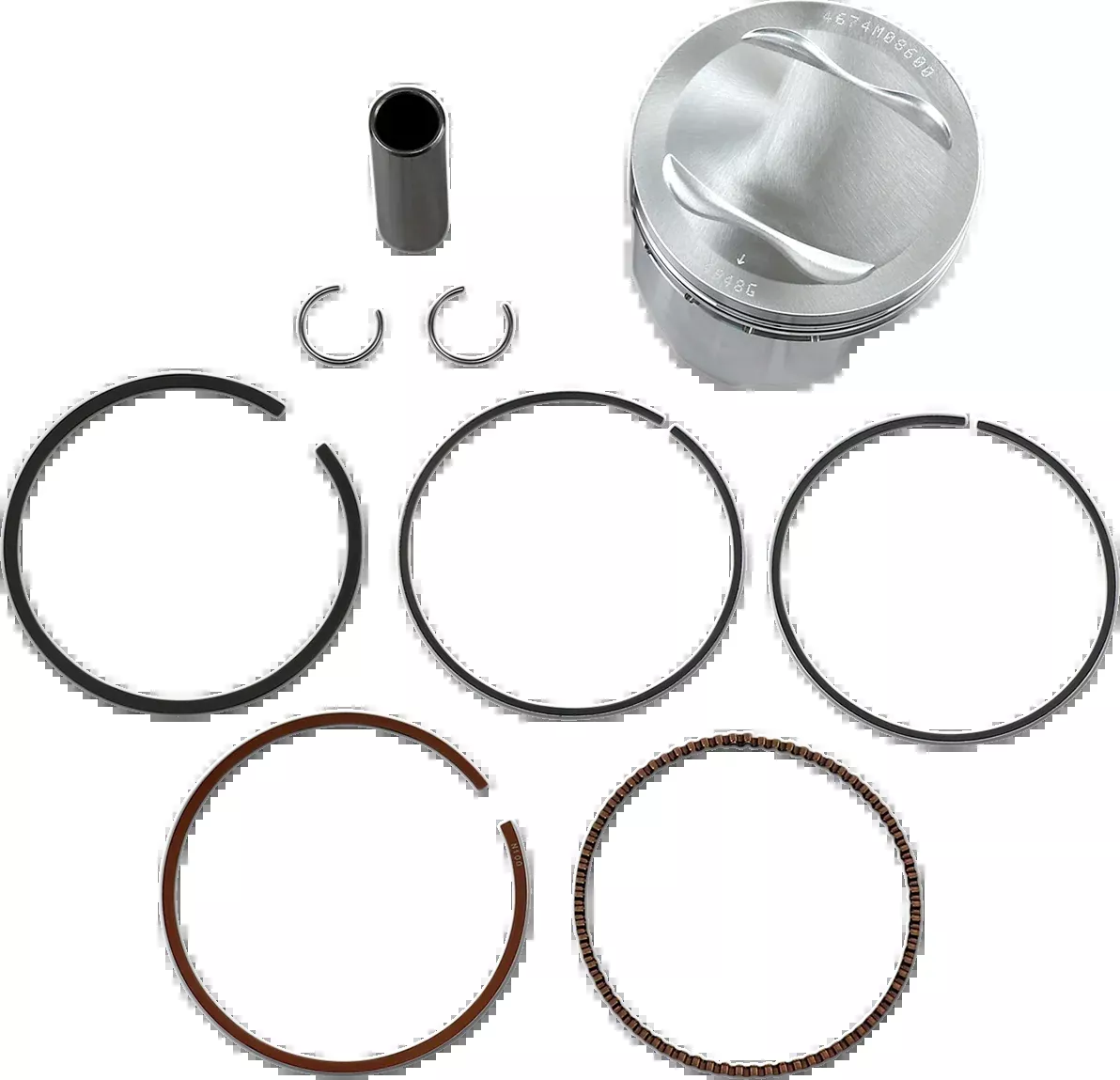 Wiseco Piston Kit - 86.00 mm - Yamaha-4674M08600