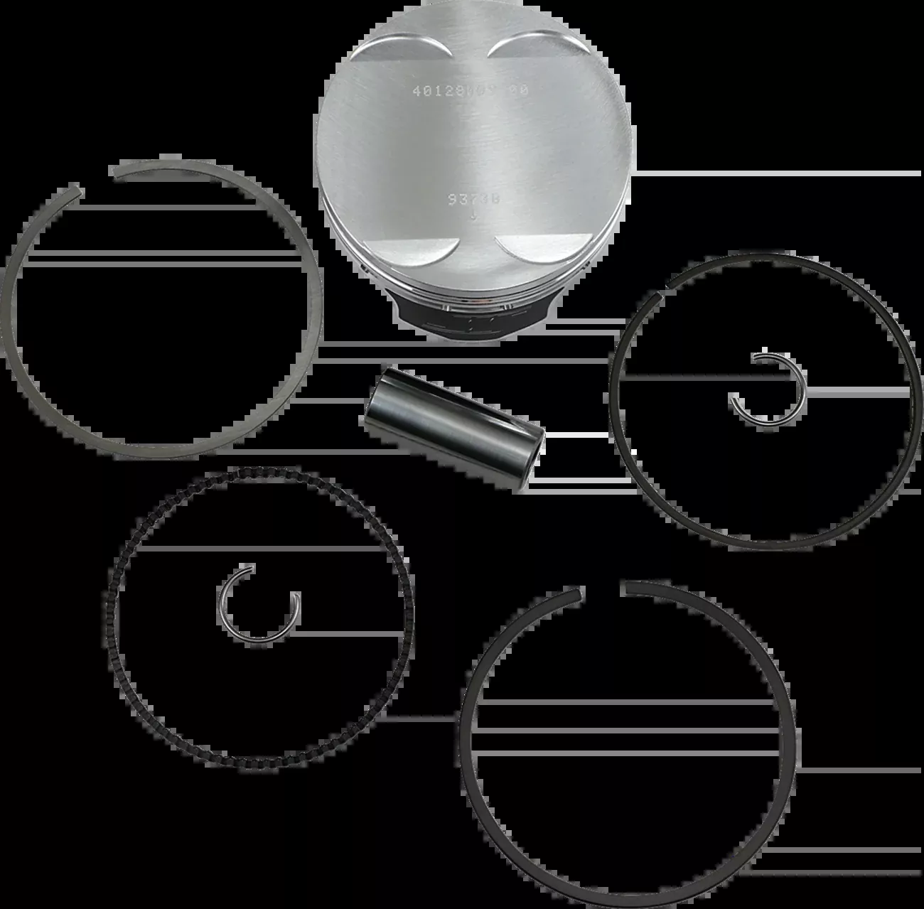 Wiseco Piston Kit - 93.00 mm - Polaris-40128M09300
