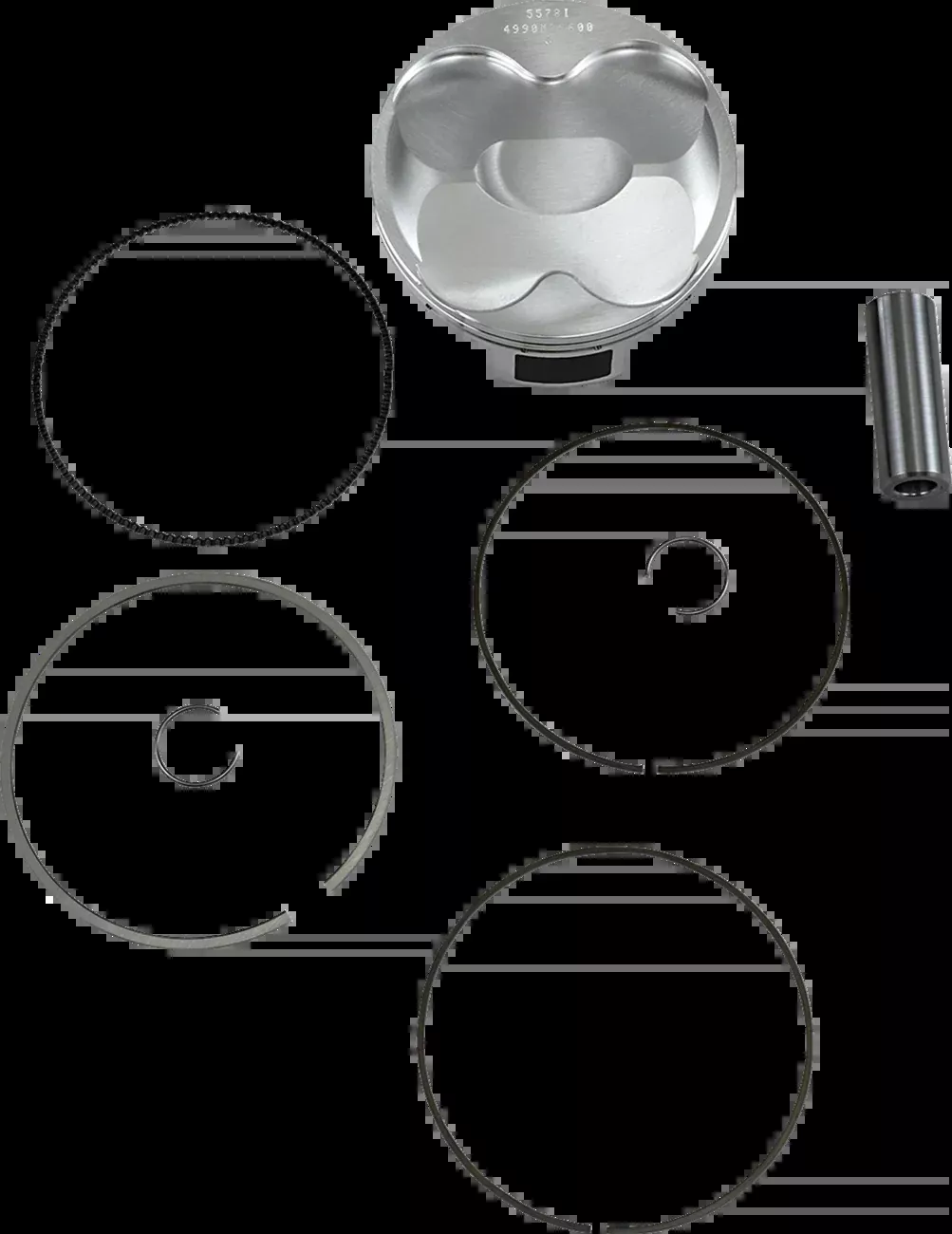 Wiseco Piston Kit – 96.00 mm – Kawasaki-4990M09600
