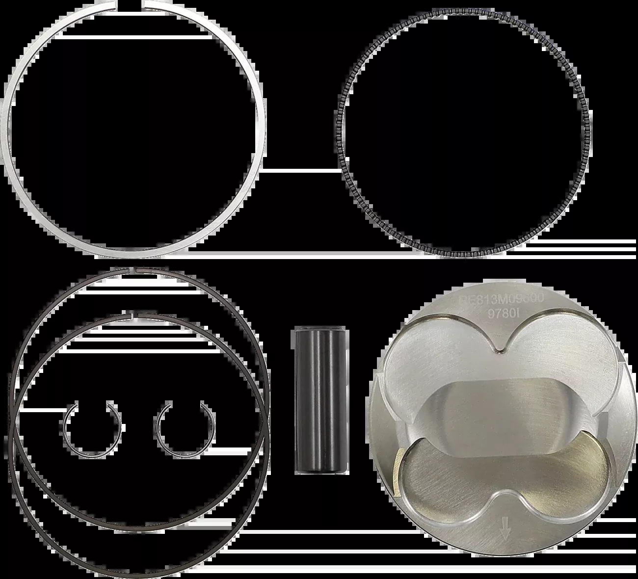 Wiseco Piston Kit - Racer Elite-RE813M09600