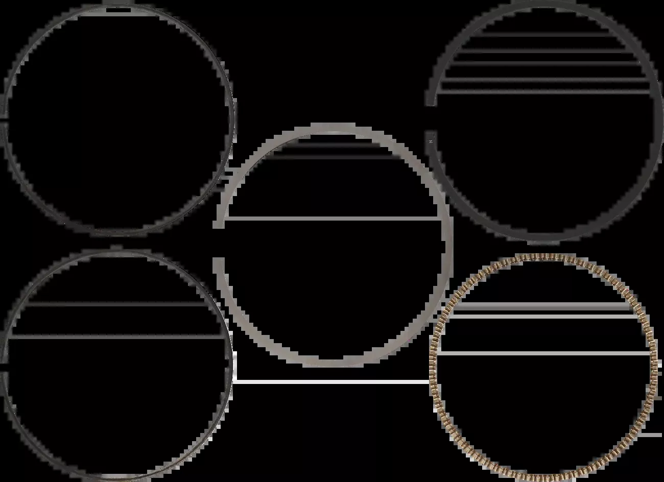 Wiseco Ring Set-3937VMF