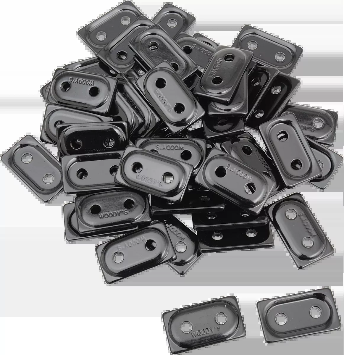 Woody’s Performance Support Plates – Black – 48 Pack-ADD2-3810-B