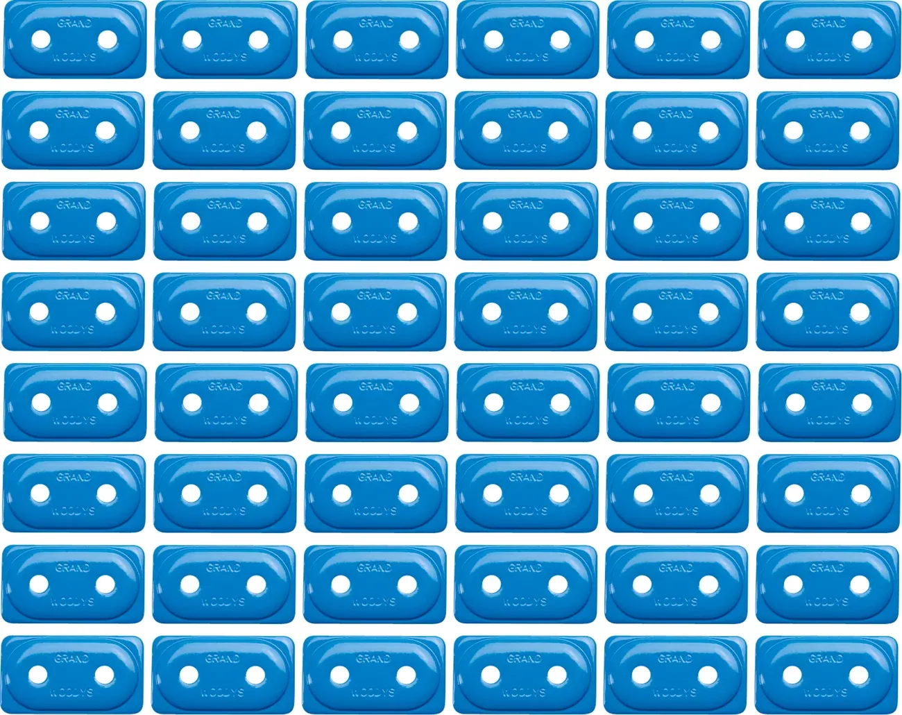 Woody’s Performance Support Plates – Blue – Double – 48 Pack-ADG-3825-48