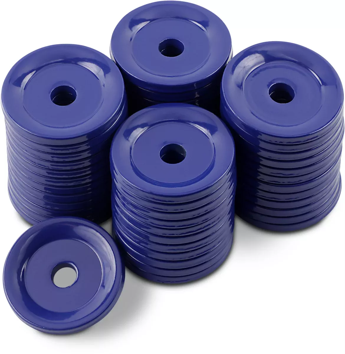Woody’s Performance Support Plates – Blue – Round – 48 Pack-ARG-3795-48