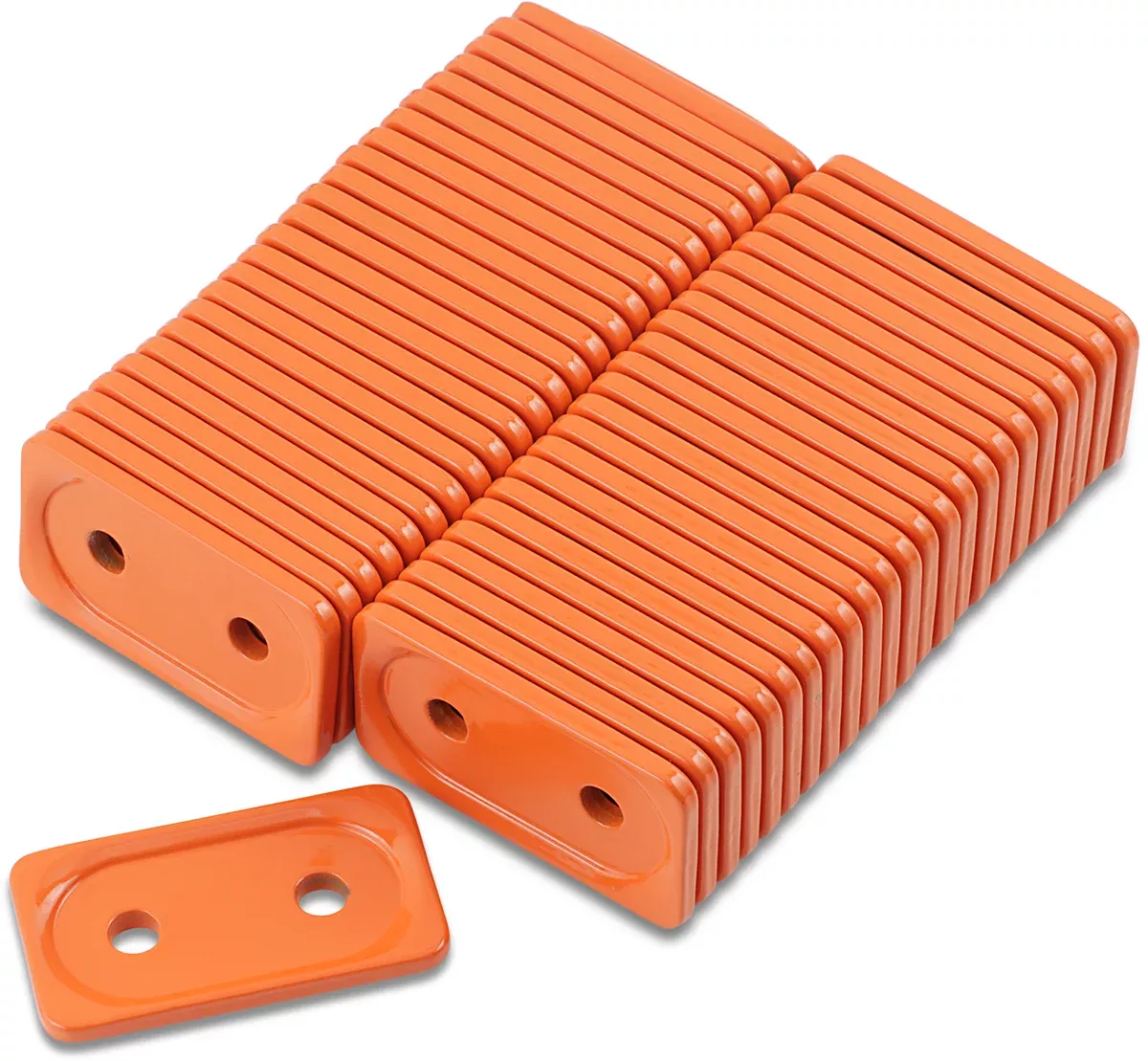 Woody's Performance Support Plates - Orange - Double - 48 Pack-ADG-3805-48