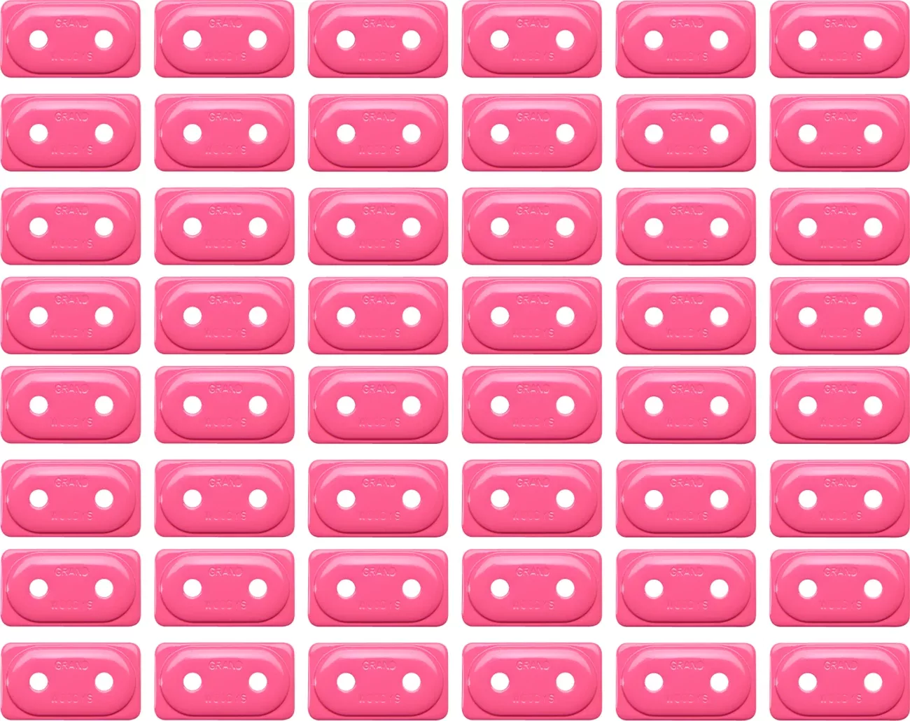 Woody’s Performance Support Plates – Pink – Double – 48 Pack-ADG-3820-48