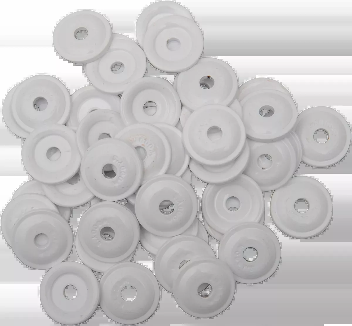 Woody's Performance Support Plates - White - 48 Pack-AWA-3815