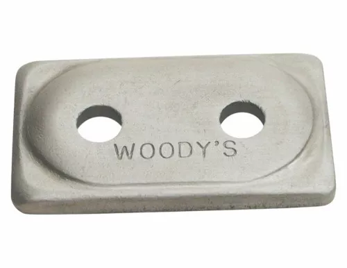 Woodys Double Digger Natural Aluminum Support Plates 48 Pack (ADD2-3775-B)