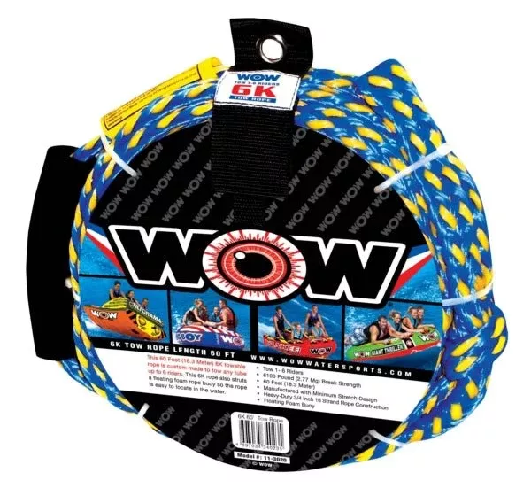 WOW 6K, 60′, Watersport Tow Rope