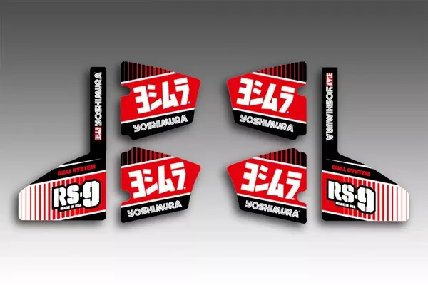 Yoshimura MUFFLER BADGE RS-9 Decal Set (6 Pcs)